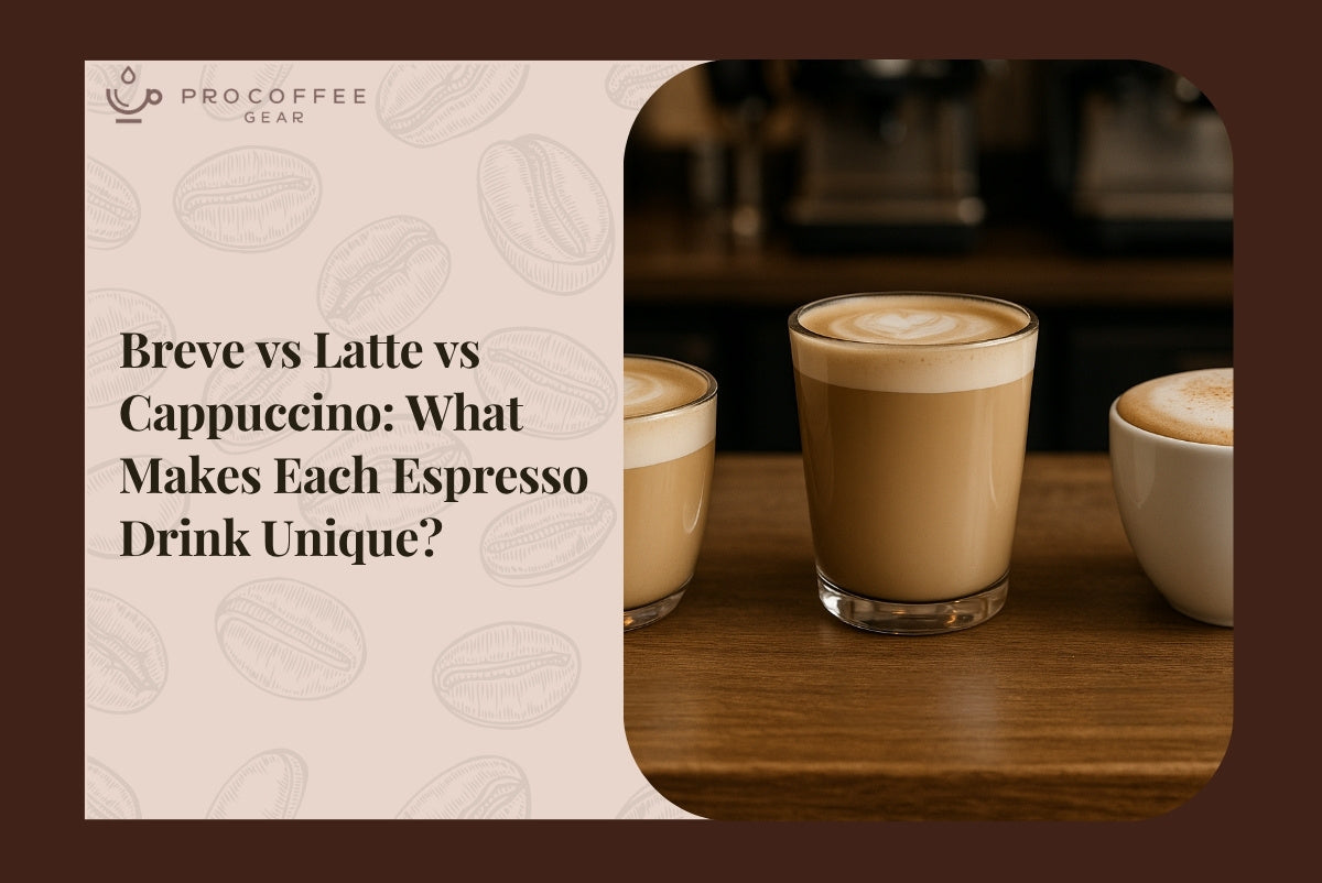Breve vs Latte vs Cappuccino: What Makes Each Espresso Drink Unique?