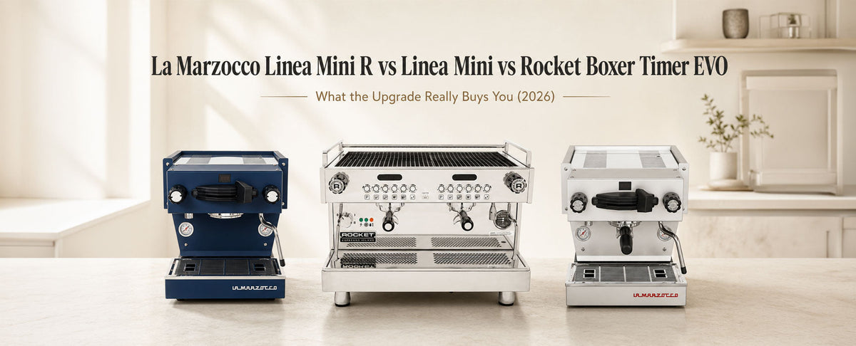 La Marzocco Linea Mini R vs Linea Mini vs Rocket Boxer Timer EVO: What the Upgrade Really Buys You