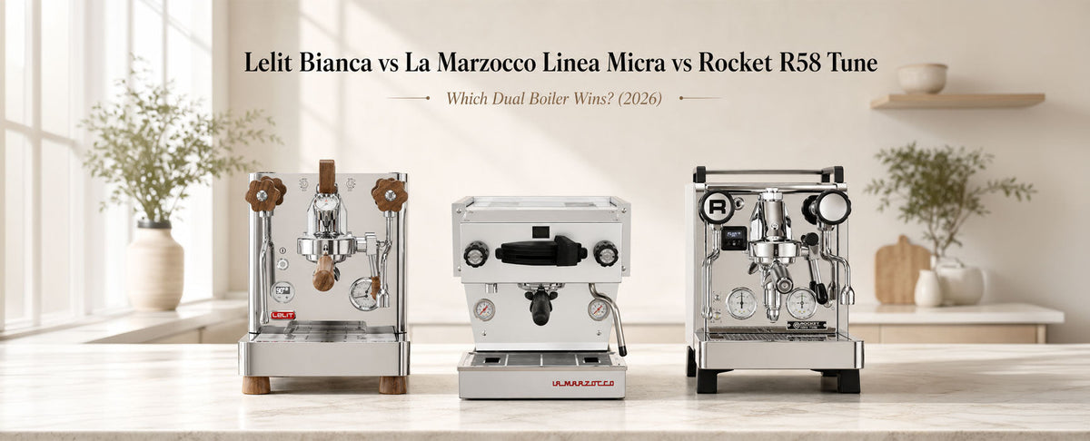 Lelit Bianca vs La Marzocco Linea Micra vs Rocket R58 Tune: Which Dual Boiler Wins?