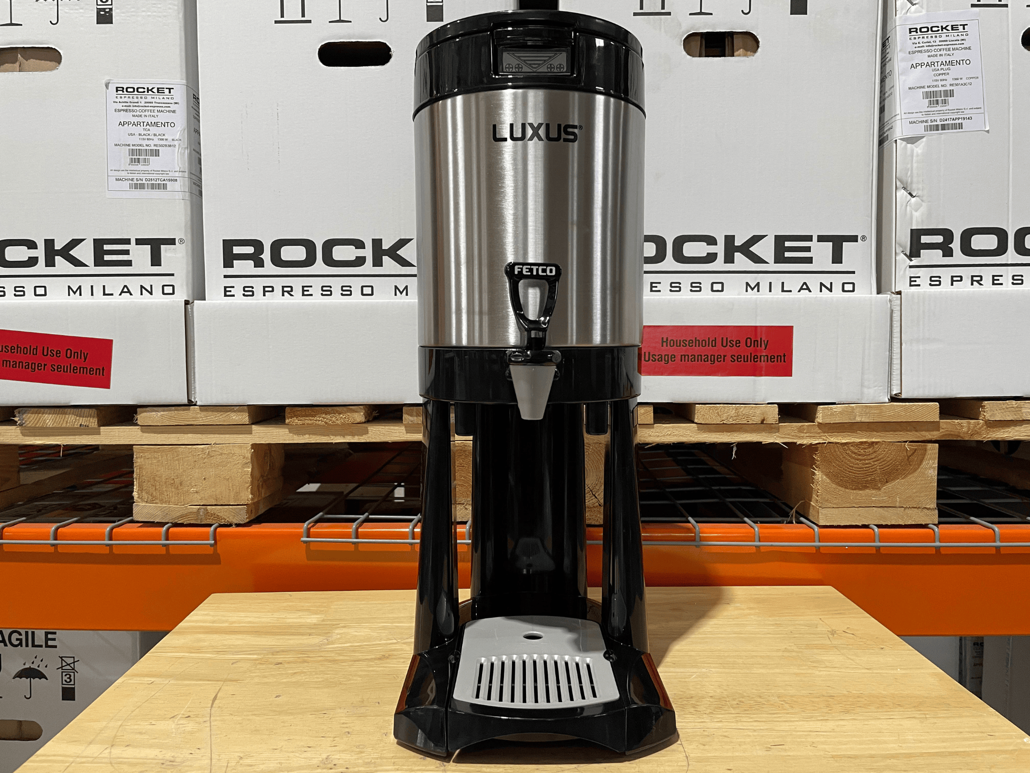 Luxus L4D Thermal Coffee Dispenser with Stand 1.0 Gal (Open Box)