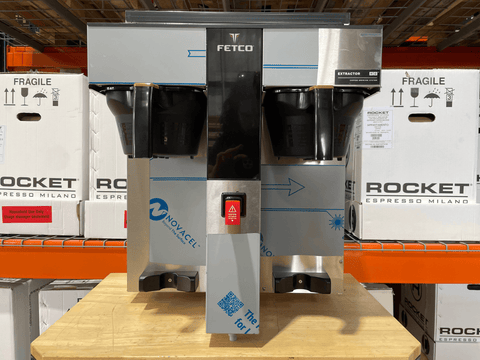 Fetco CBS-2232 1 Gallon Twin-Station Coffee Brewer Open Box