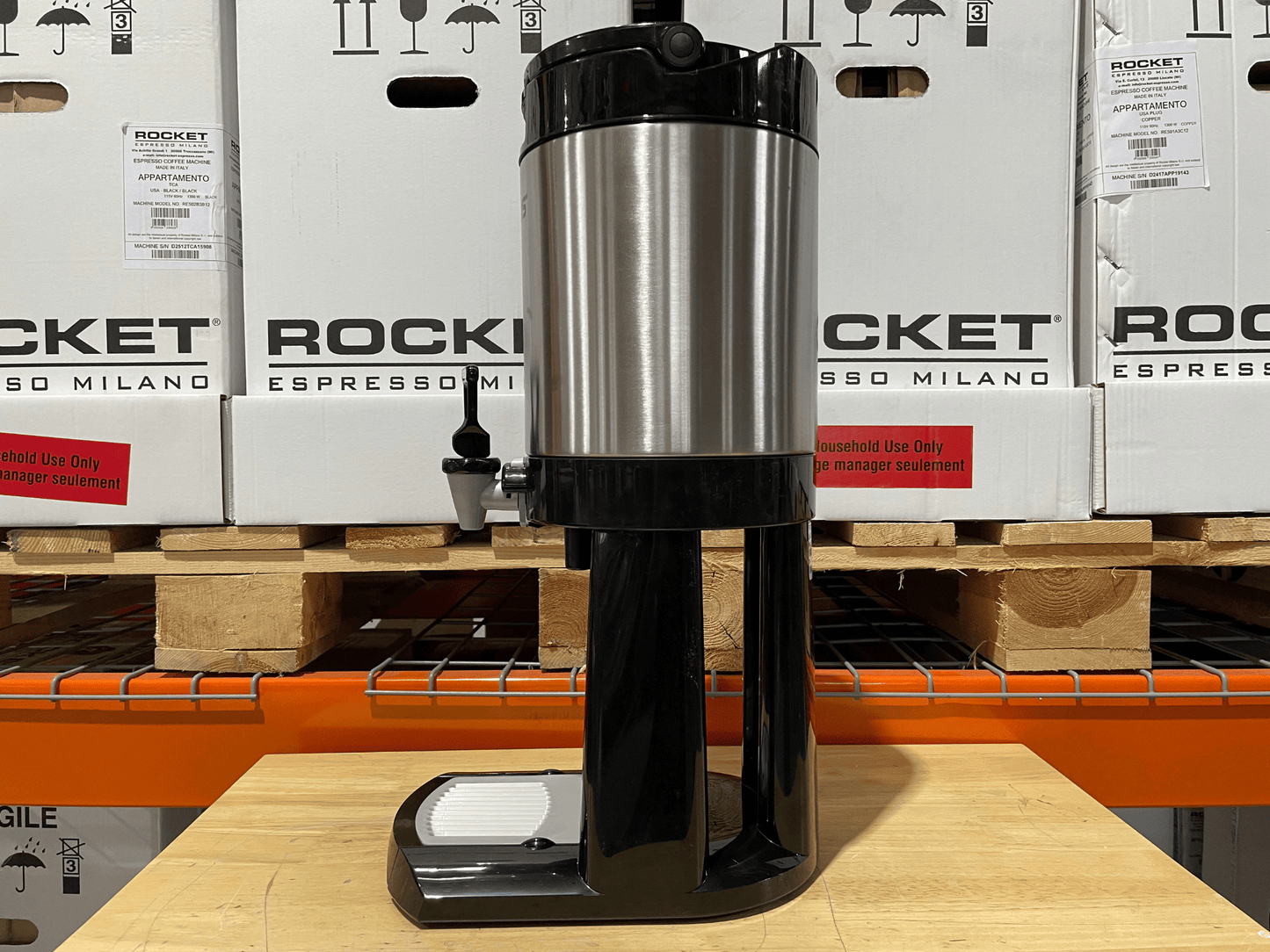 Luxus L4D Thermal Coffee Dispenser with Stand 1.0 Gal (Open Box)