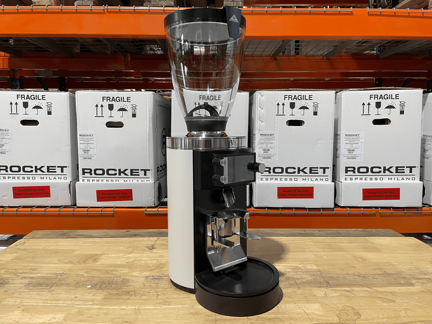 E65W Matte White Espresso Grinder (Open Box)