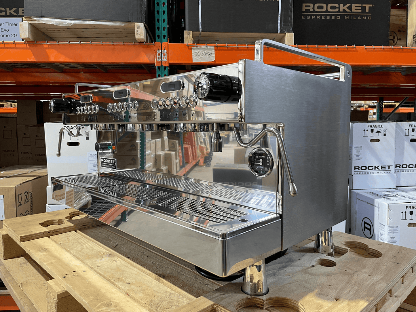 Rocket BOXER TIMER EVO - 3 Group / Chrome (Open Box)