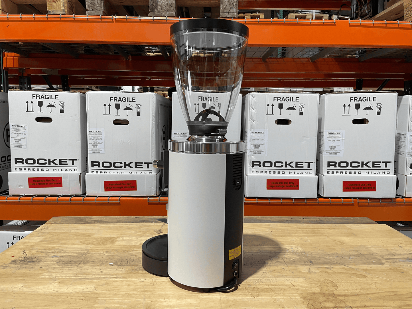 E65W Matte White Espresso Grinder (Open Box)