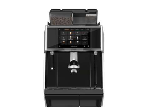 CAYE Smart X 2-Step Super Automatic Espresso Machine, 3 Hopper, Silver, front view