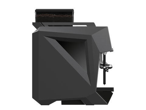 CAYE Smart X 2-Step Super Automatic Espresso Machine, Gray, left side view