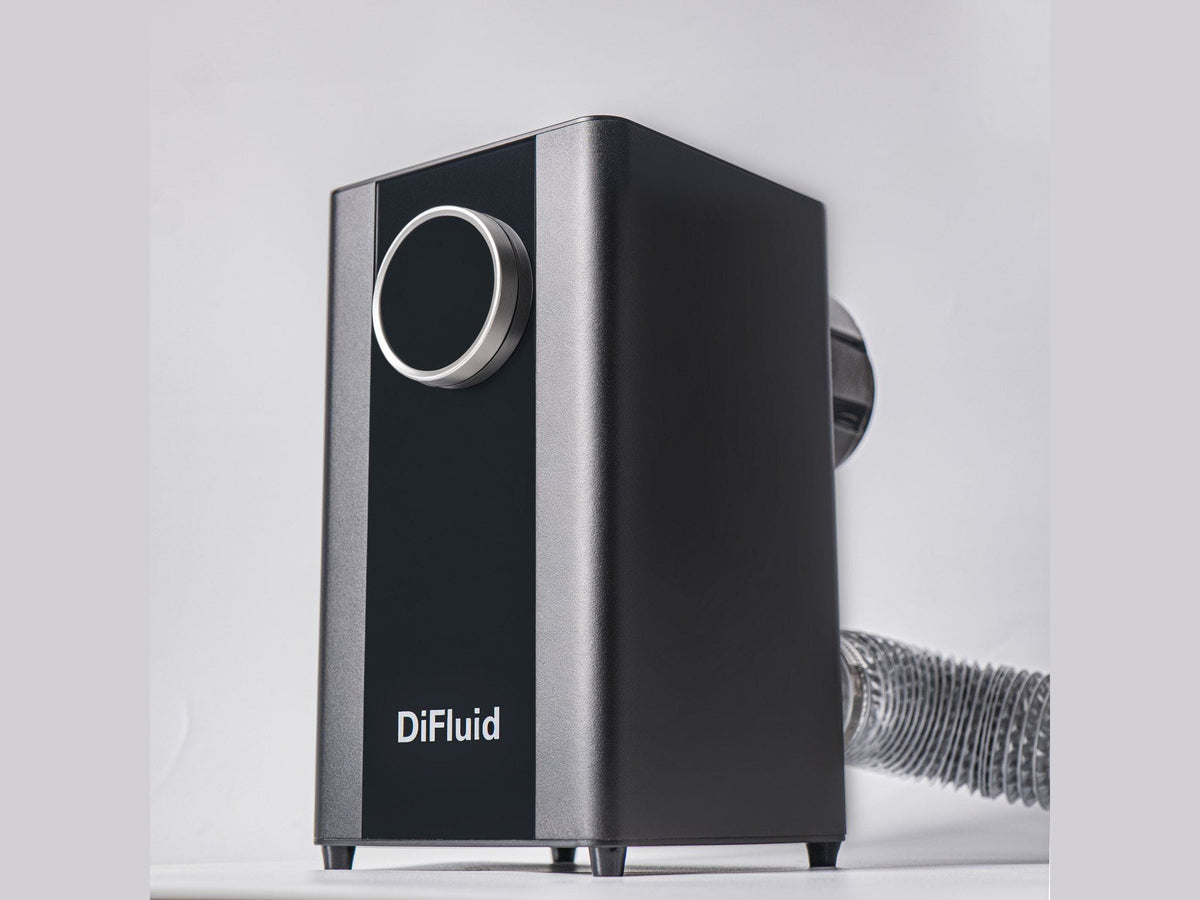 DiFluid AirWave with heat-resistant duct attached