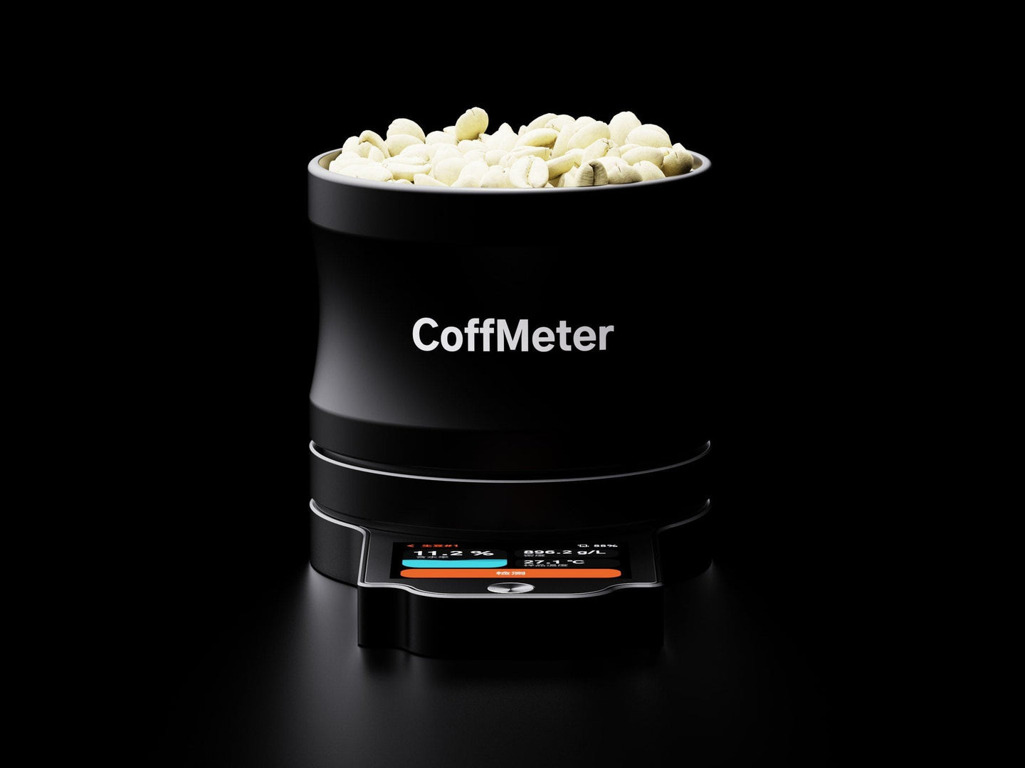 DiFluid CoffMeter M1 with green coffee