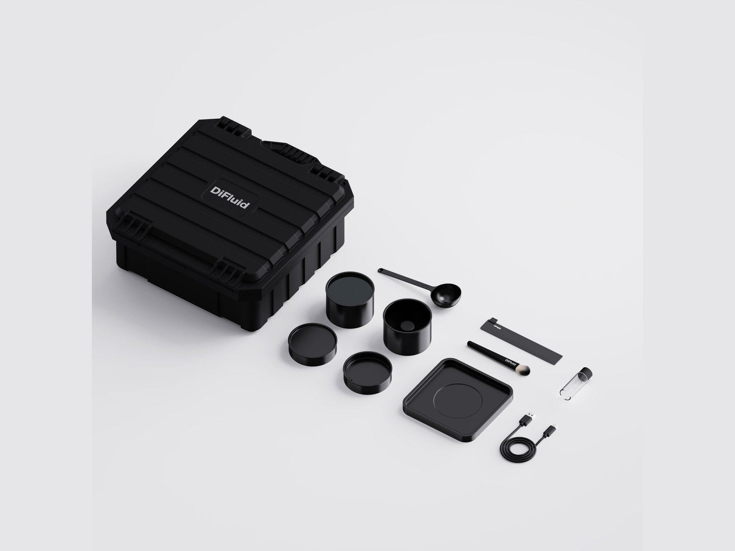 DiFluid Omix Plus kit with carry case and accessories