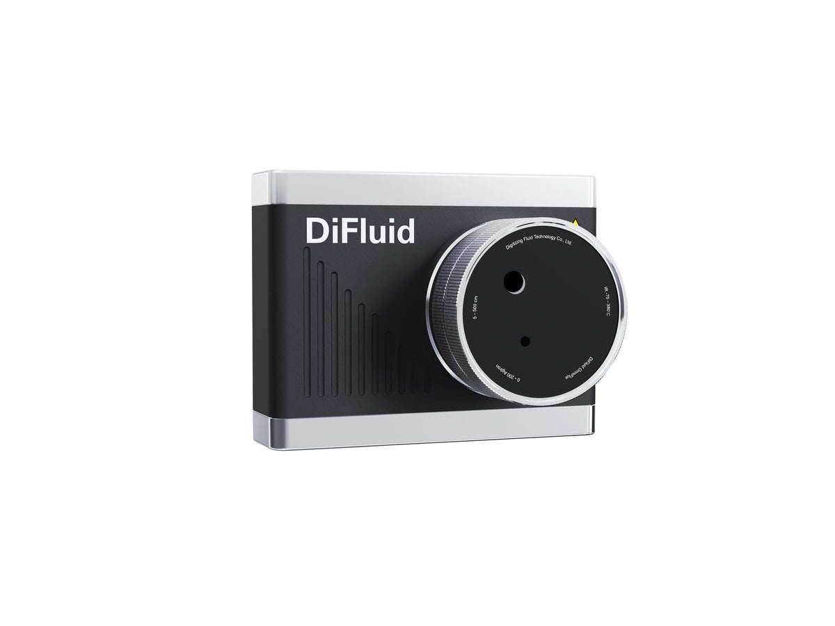 DiFluid OmniFlux roast tracker at an angle