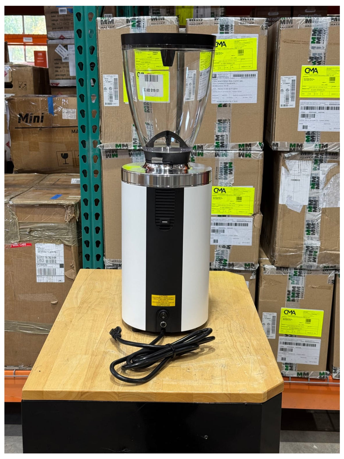 E65W Grind-by-Weight with Sync Espresso Grinder - Matte White Open Box