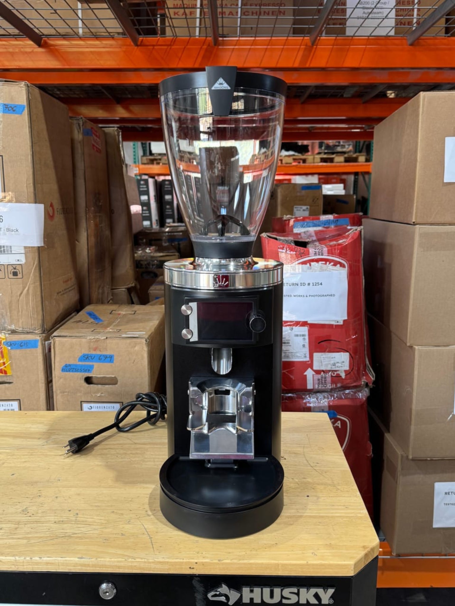 E65W Grind-by-Weight with Sync Espresso Grinder - Matte Black Open Box