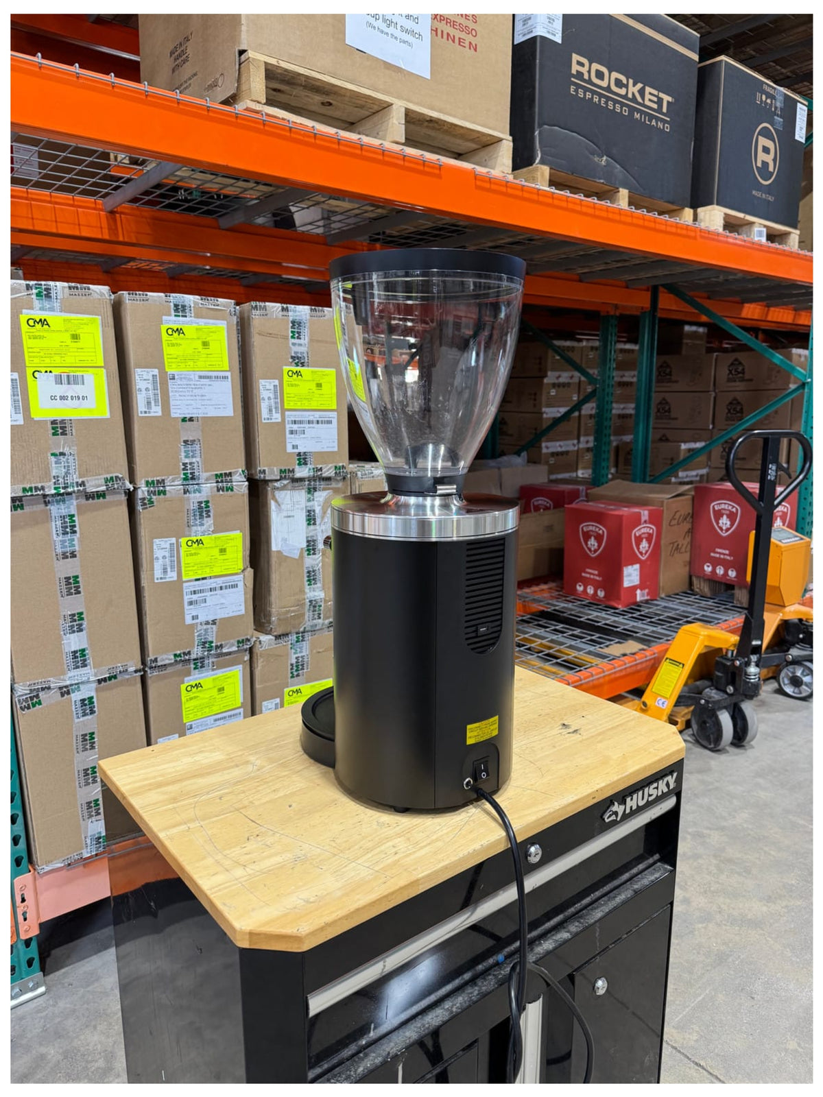 E80W Grind-by-Weight with Sync (E80W GbS) Espresso Grinder - Black Open Box
