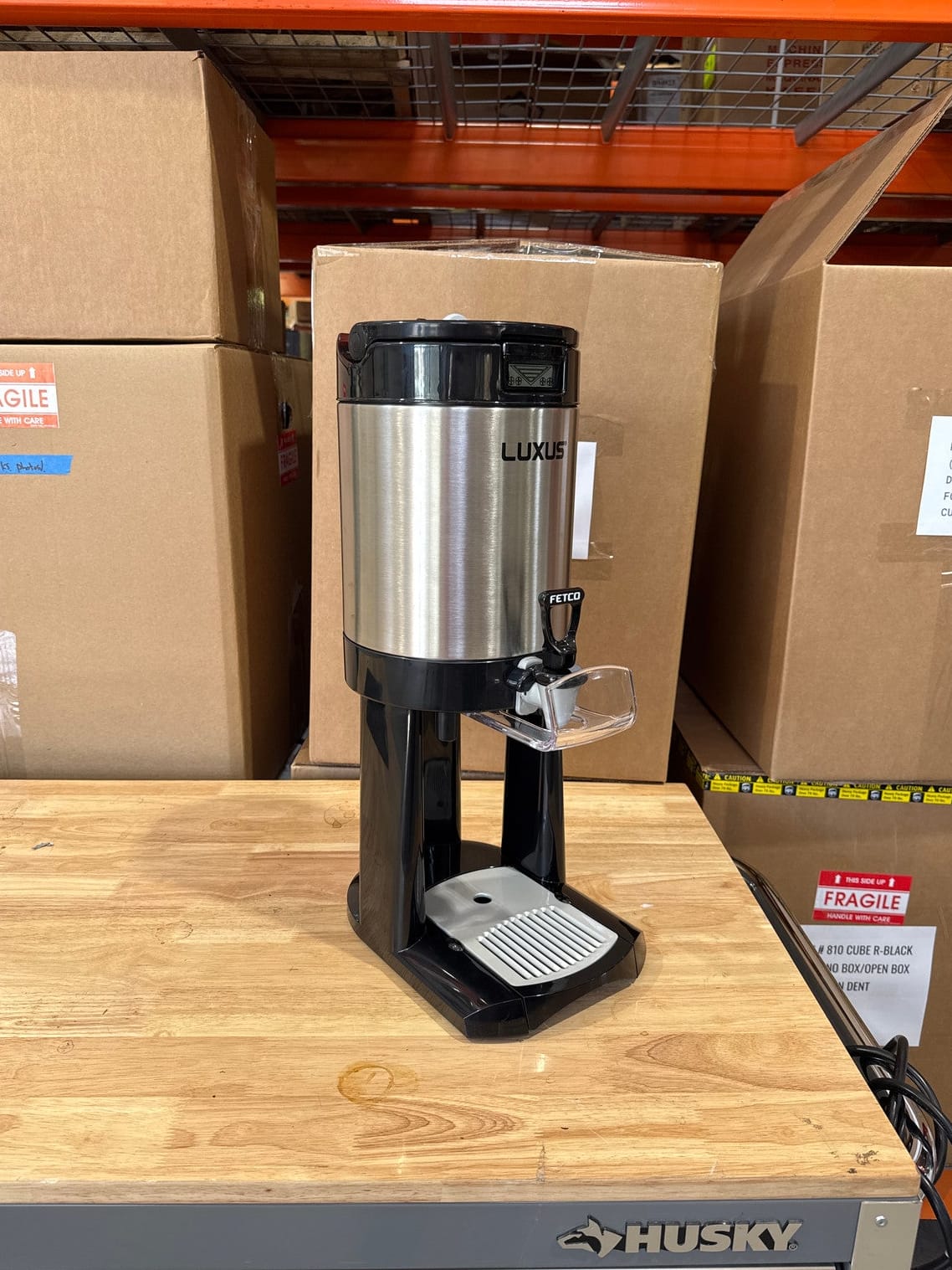 Luxus L4D Thermal Coffee Dispenser with Stand - 1.0 Gallon Open Box