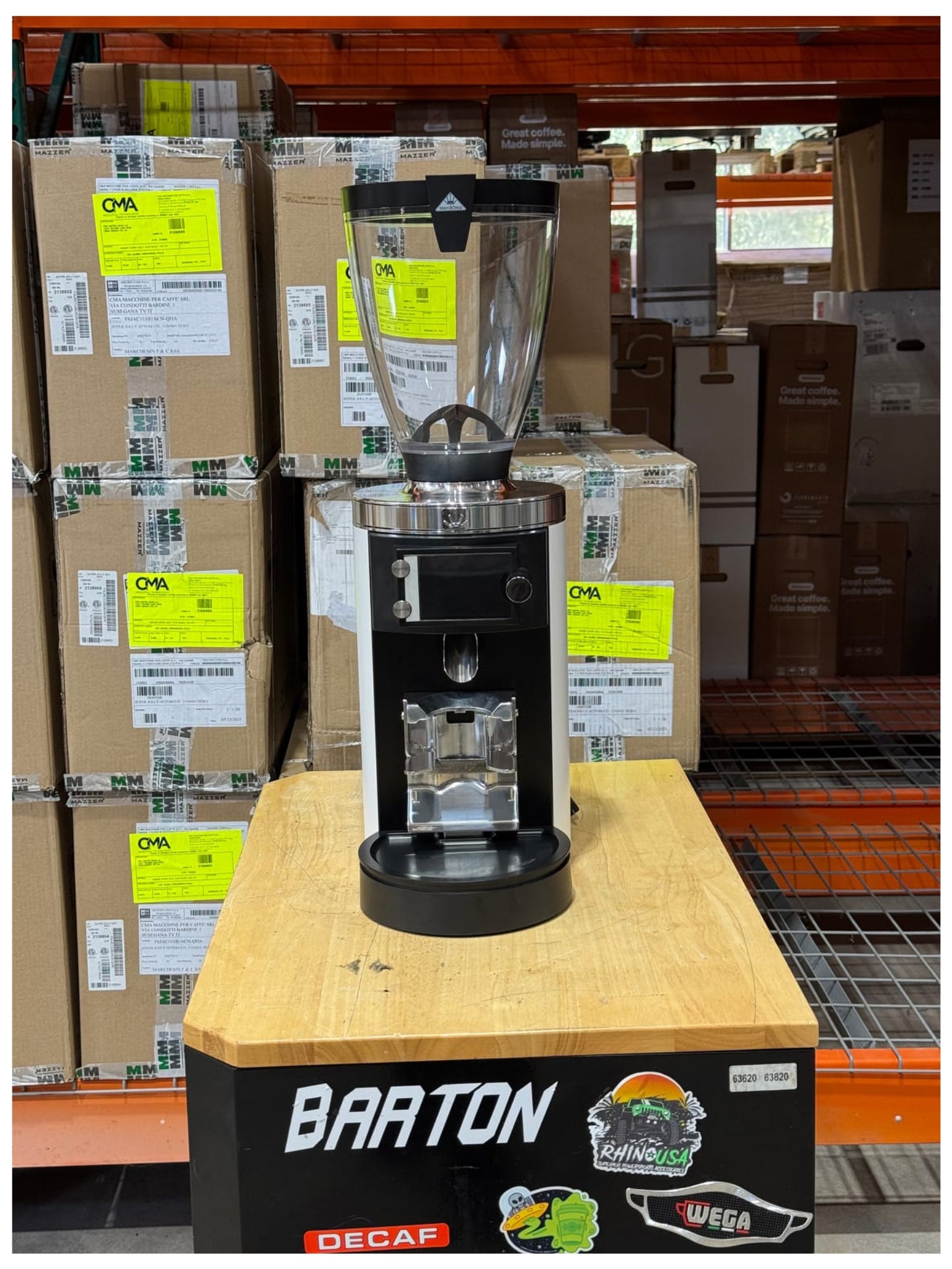 E65W Grind-by-Weight with Sync Espresso Grinder - Matte White Open Box
