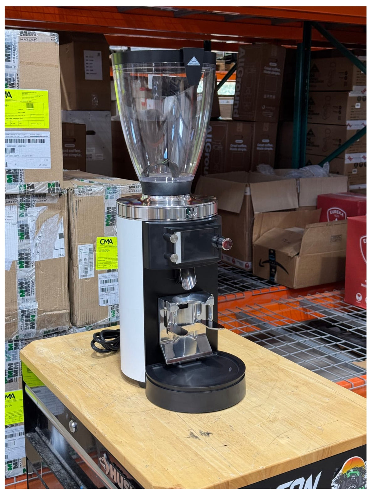 E65W Grind-by-Weight with Sync Espresso Grinder - Matte White Open Box