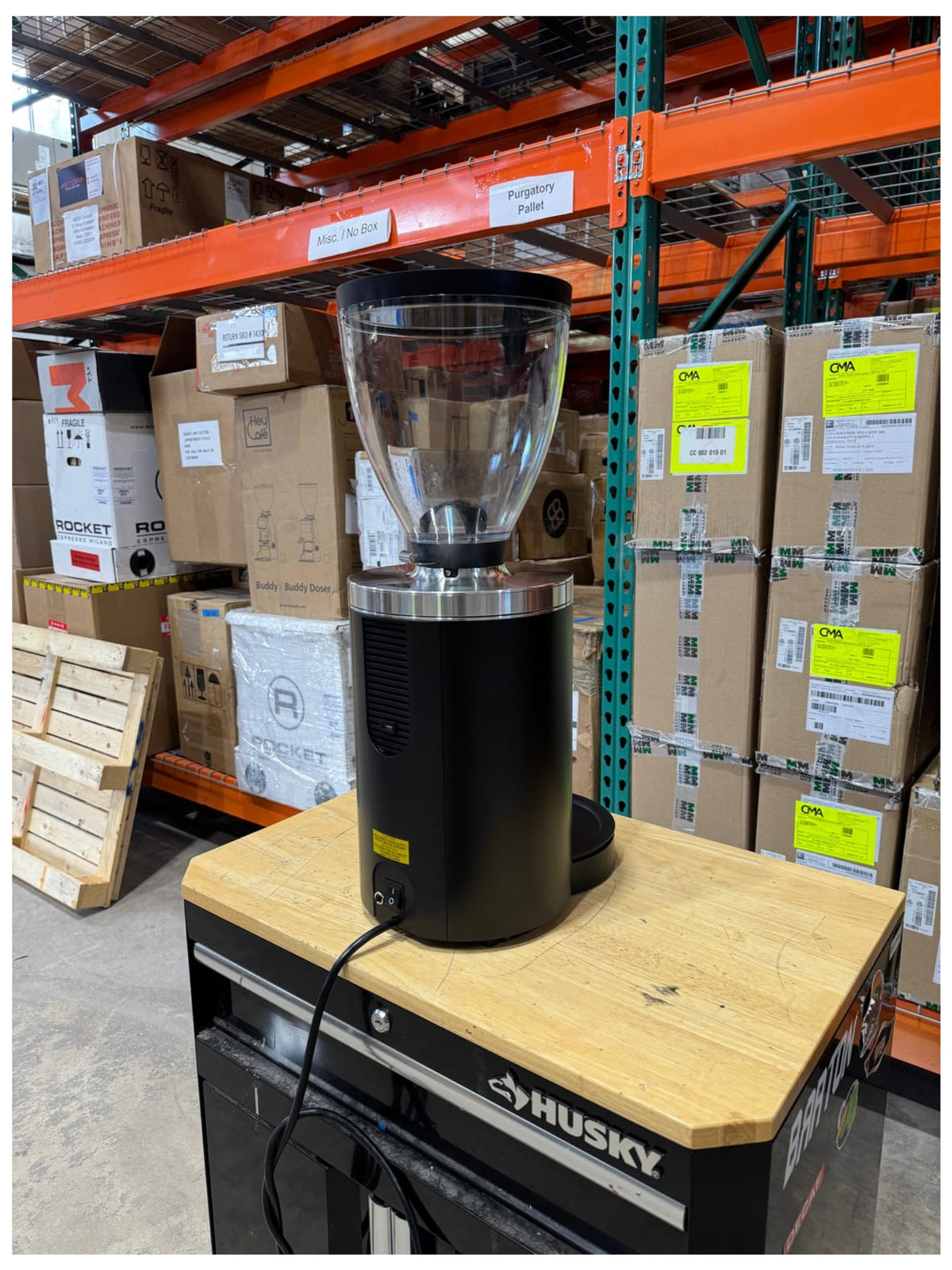 E80W Grind-by-Weight with Sync (E80W GbS) Espresso Grinder - Black Open Box